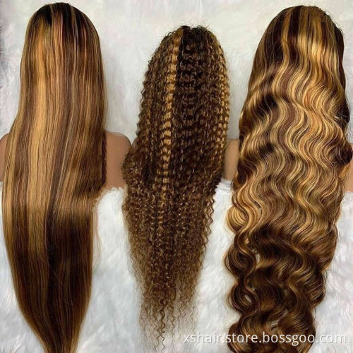 Affordable Chinese human hair wig Colour Loose Wave human hair wig Blond real hair wigs